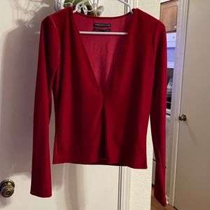 Urban Outfitters Women’s Long Sleeve Deep V Top